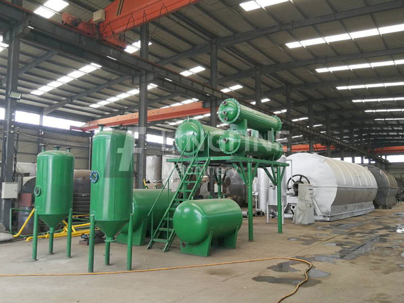 South Africa 15TPD waste tyre pyrolysis and 5 TPD tyre oil distill to diesel plant