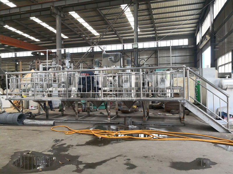 Hungary sunflower seed press and 500kg cooking oil refinery and dewaxing line